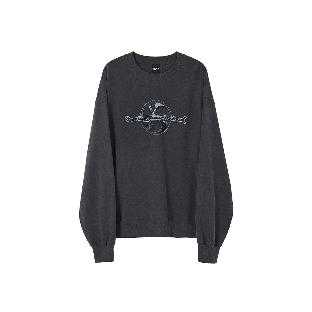 스테레오 바이널즈 - [AW20 SCS] Overdye Sweatshirts(Charcoal)