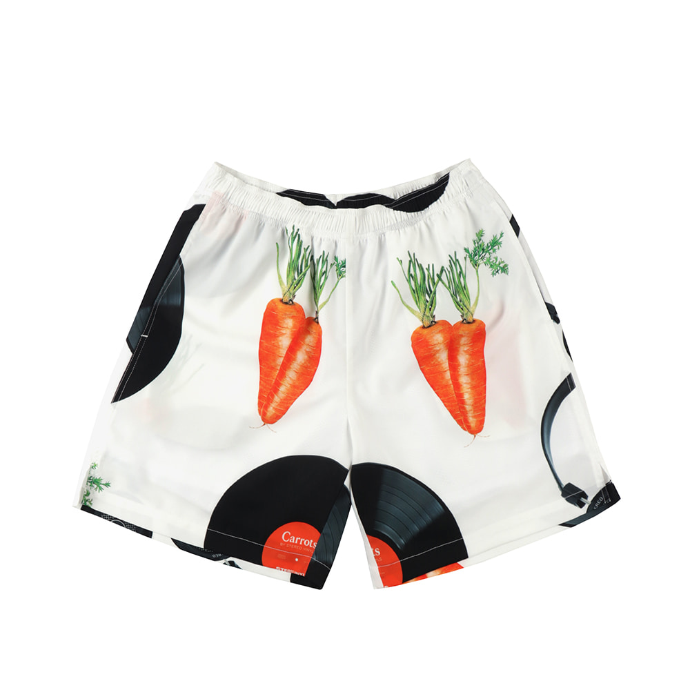 스테레오 바이널즈 - [SS20 SV X Carrots] Carrots Pattern Short Pants(White)